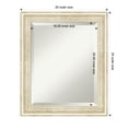 thumbnail image 4 of Country White Wash Beveled Wood Bathroom Wall Mirror, 4 of 10