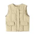 thumbnail image 1 of Ailaofu Womens Puffer Vest Ladies Sleeveless Zip Up Outerwear Warm Puffer Lightweight Down all Winter Jackets Coats, 1 of 3