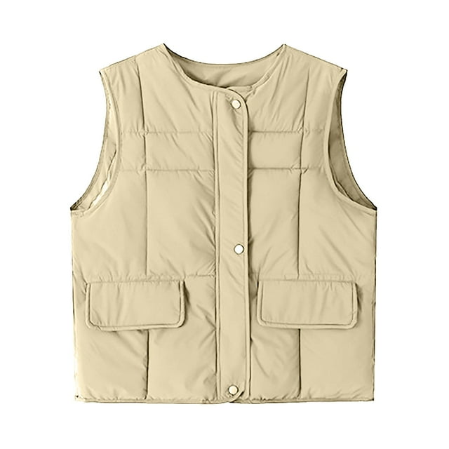 Ailaofu Womens Puffer Vest Ladies Sleeveless Zip Up Outerwear Warm Puffer Lightweight Down all Winter Jackets Coats