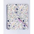 thumbnail image 5 of Steel Mill & Co Lindo Cuaderno Floral Grande En Espiral Con Rayas Universitarias, 11 X 9,5 Pulgadas, Tapa Dura Duradera Y 160 Páginas A Rayas, Color Morado, 5 of 5
