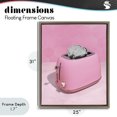 thumbnail image 4 of Stupell Industries Glam Disco Toaster over Pink Brown Floating Frame Canvas Art, 25 x 31, by LISH Creative, 4 of 8