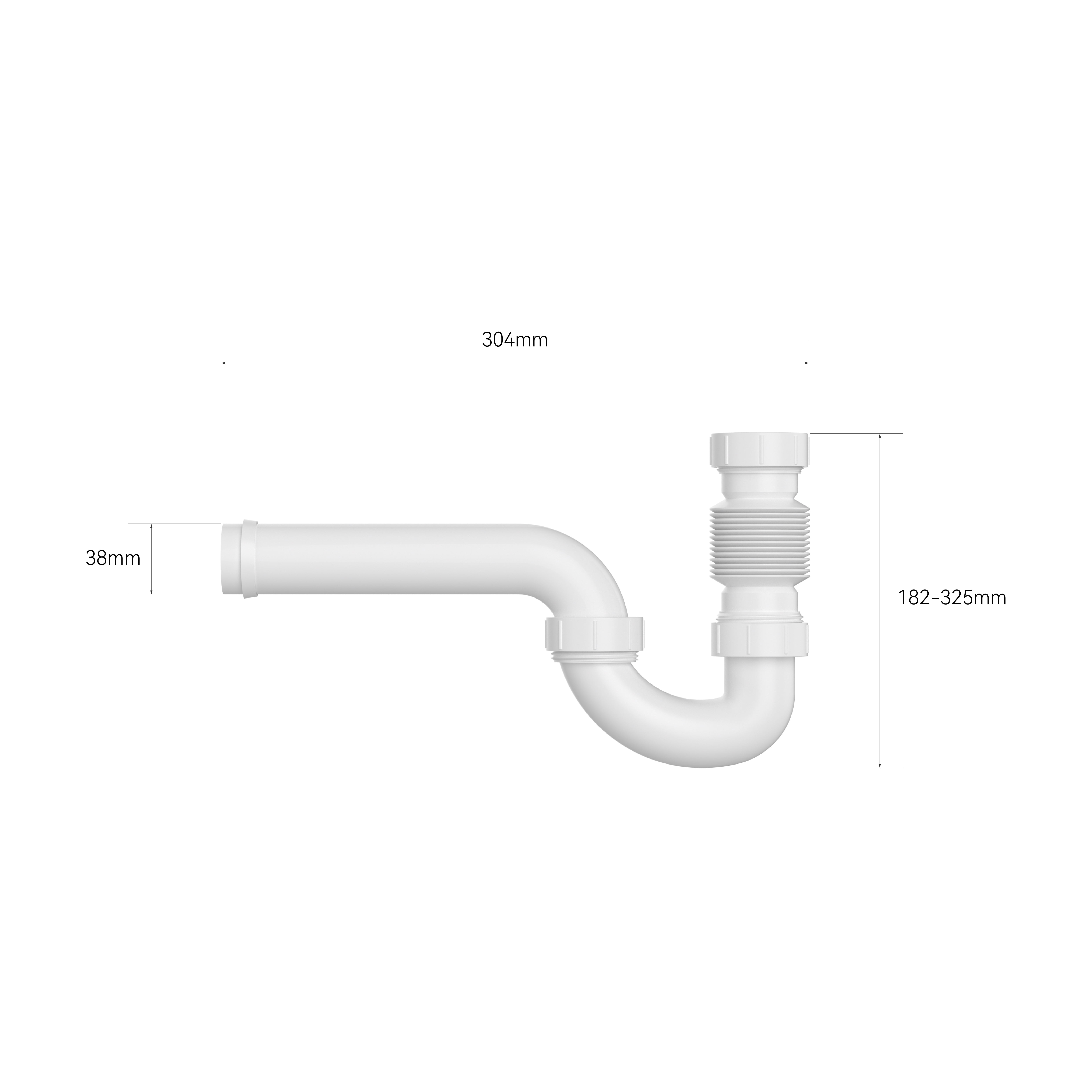 Mainstay's Kitchen & Lavatory Drain P-trap Assembly
