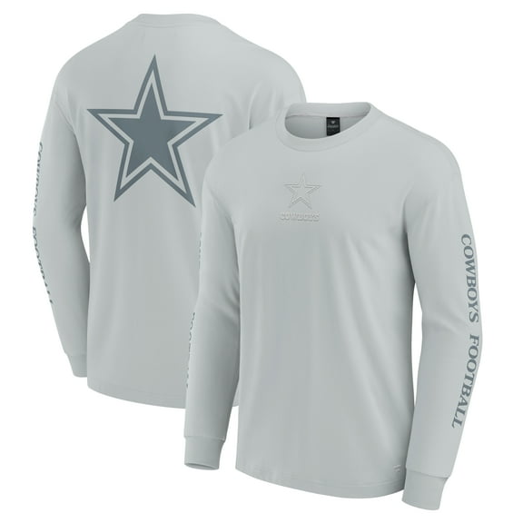 Unisex Fanatics Gray Dallas Cowboys Elements Strive Long Sleeve T-Shirt