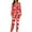 #003-Red, variant on Censtreet Women Pajama Sets Two-Piece Nightwear Short Sleeve Sleepwear Button Down Pj Lounge Sets with Long Pants