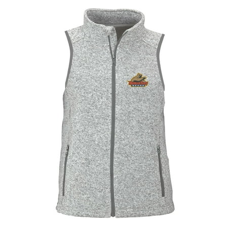 Morgan State Bears Women's Summit Fleece Full Zip Sweater Vest - Heather Gray