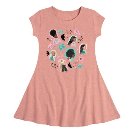 

Barbie - Easter - Photo Collage - Toddler And Youth Girls Fit And Flare Dress