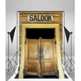 thumbnail image 3 of ABPHOTO 5x7ft Photography Backdrop Saloon Ancient Western Ric Wood Door Weathered Brick Wall Culture Photo Background Backdrops, 3 of 4