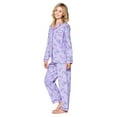 thumbnail image 2 of Casual Nights Women's Flannel Long Sleeve Button Down Pajama Set, 2 of 5