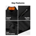 thumbnail image 4 of ORORO Heated Fleece Vest for Men with Battery, 4-Zone Heating Fleece Base Layer for Winter (Black, S), 4 of 8
