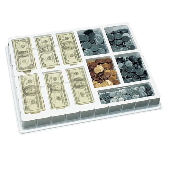 Educational Insights Deluxe Play Money Set - Coins and Bills for Kids