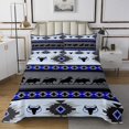 thumbnail image 1 of Erosebridal Vintage Aztec Coverlet Set Queen, Rustic Animal Bedding Set, Hippie Style Decor 3pcs, 1 of 5