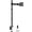 black, variant on White Single Monitor Desk Mount Extra Tall Adjustable Stand for up to 32" Screen
