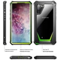 thumbnail image 2 of Poetic Galaxy Note 10 Rugged Clear Case, Full-Body Hybrid Bumper Cover, Support Wireless Charging, Without Built-in-Screen Protector, Guardian Series, Case for Samsung Galaxy Note 10, Green, 2 of 7