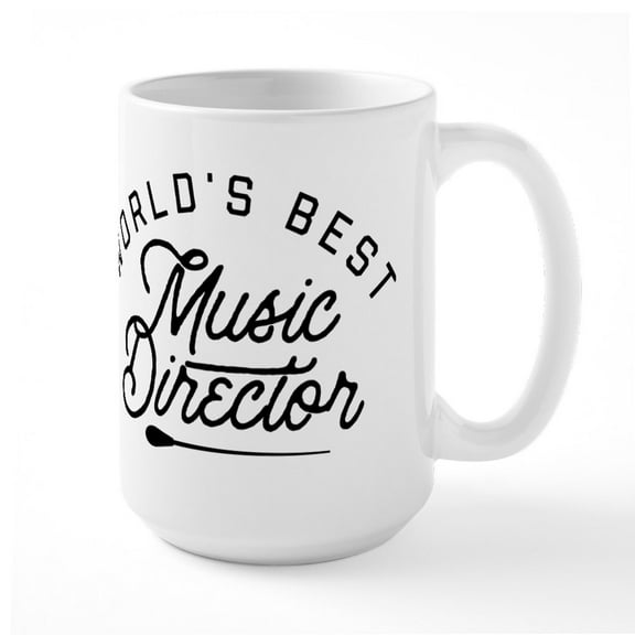 CafePress - World's Best Music Direct - 15 oz Ceramic Large White Novelty Mug