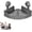 Gray, variant on Triangle Suction Cup Shower Caddy Set – No-Drill Corner Shower Shelves with Towel Bar and Hooks, Strong Hold Bathroom Organizer