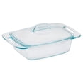 thumbnail image 3 of Fuente de vidrio para cazuela Pyrex Easy Grab con tapa de vidrio (2 cuartos), 3 of 3