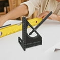thumbnail image 6 of figatia Triangle Ruler Square Measurement Carpentry Measuring Layout Tool Black, 6 of 8