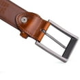 thumbnail image 5 of Beltox Men Brown Belt Casual Dress Jeans 1.25” Wide w Brushed Buckle 36, 5 of 6