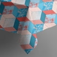 thumbnail image 5 of Blue Red Checkered Pattern Square Tablecloth,Waterproof Square Table Cover,Wipeable Spillproof Washable Table Cover for Home Kitchen Party Decor 42"X42"(107x107cm), 5 of 6