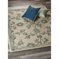 thumbnail image 7 of Laddha Home Designs 5' x 7' Ivory and Blue Floral Hand Tufted Rectangular Area Throw Rug, 7 of 7