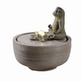 thumbnail image 4 of 15" H Meditating Frog Water Fountain W/LEDs, 4 of 5