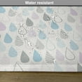 thumbnail image 6 of Ambesonne White Place Mats Set of 4, Droplets, Standard Size, Multicolor, 6 of 6