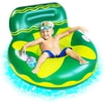 thumbnail image 4 of Flotador de lago, flotadores para adultos, flotadores de agua para lago, flotadores de agua para lago, flotador de silla de piscina, es una muy buena opción para nadar en el agua (sofá-verde), 4 of 5