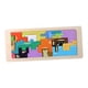thumbnail image 2 of Rompecabezas de madera juguetes forma de color tema animal cognitivo para niños niñas juguete Montessori, 2 of 9