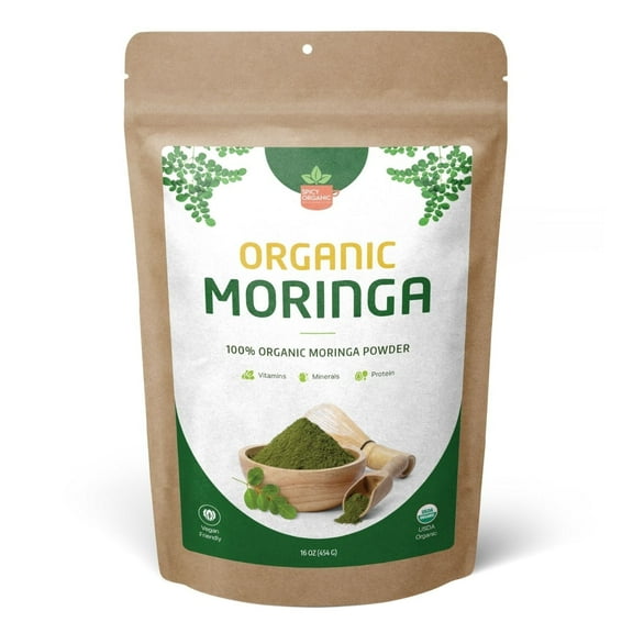 Organic Moringa Powder - Superfood Boost for Smoothies, Tea, and Cooking - Rich in Vitamins and Minerals