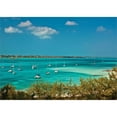 thumbnail image 6 of Ambesonne Ocean Soap Dispenser & Toothbrush Holder Set, Anchored Boats in Sea, 2 Pcs, Teal Blue Green, 6 of 6