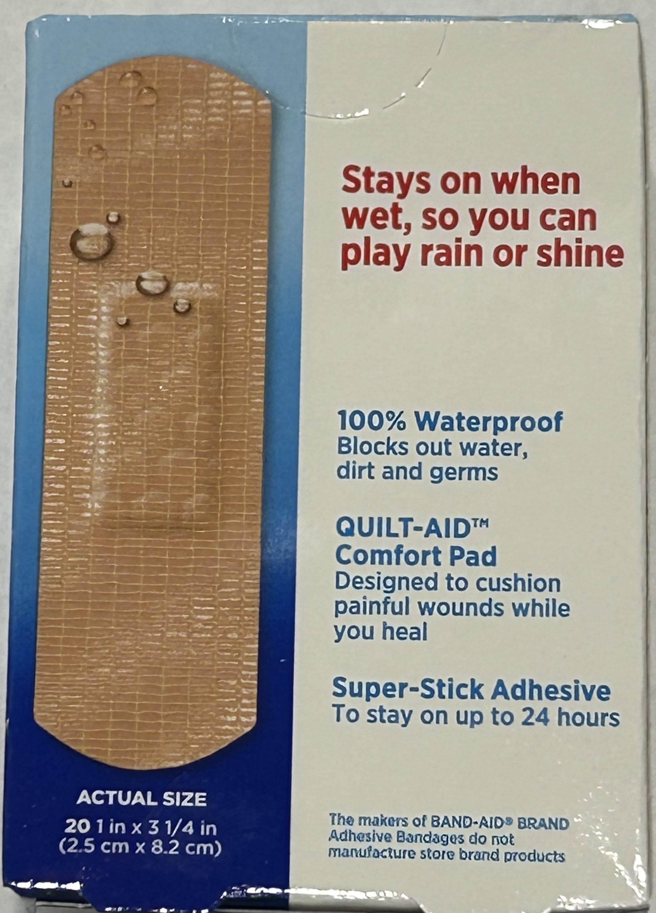 Band-Aid Tough-Strips, Waterproof (Pack of 36)