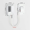 thumbnail image 2 of Refrigerator Lock, Heavy Duty Fridge Locks for Kids, Freezer Lock with Combination for Refrigerator Drawer Cabinet Safety, Easy to Install No Keys Needed White, 1 Packs, 2 of 7