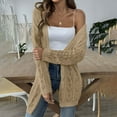 thumbnail image 2 of hxobax Women's Fall Oversized Cardigans Open Front Chunky Knit Sweater Coats Slouchy Jackets Outwear, 2 of 8