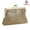 Apricot, variant on Fashionable Genuine Leather RFID Blocking Women's Wallet with Kiss Lock, Card Slots and Zipper Coin Pocket 4120