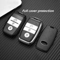 thumbnail image 4 of HAHDAXIA Leather Car Remote Key Case Cover Shell,Fit For KIA Rio Rio5 Sportage Ceed Cerato K3 KX3 K4 K5 Cerato Sorento Optima Cerato Picanto, 4 of 7