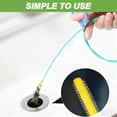 thumbnail image 6 of 3 Pieces 50 Feet Drain Snake Hair Clog Remover, Durable Flexible Drain Unblocker Tool for Bathroom Sink Shower Kitchen Drains, 6 of 7
