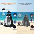 thumbnail image 5 of Pop-Up Shower Tent Portable Privacy Tent for Camping, Outdoor Bathroom Toilet Changing Dressing Room, Extra Tall Shelter for Hiking Beach Fishing Picnic, 5 of 7