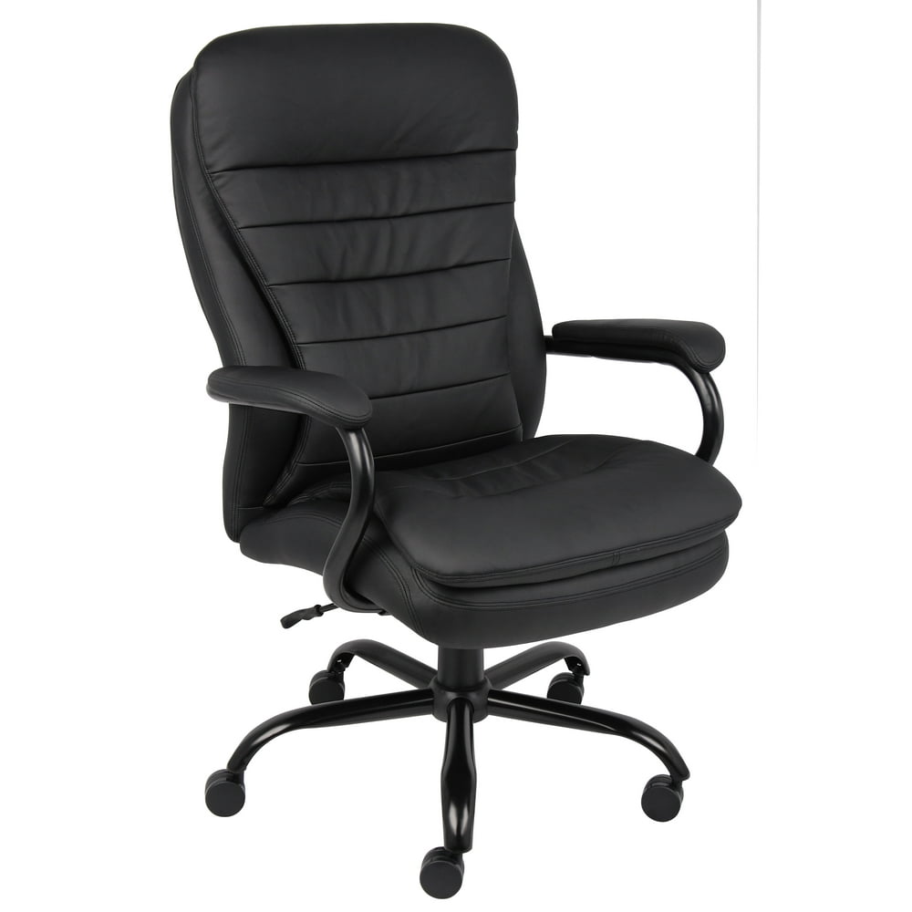 Boss Office Double Plush Leather Office Chair, Multiple Colors