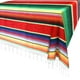 thumbnail image 3 of Hxezoc Mantel Mexicano A Rayas De 59 X 84 Pulgadas, Mantel De Sarape Mexicano De Algodón Con Flecos Cuadrados Grandes Para Decoraciones De Bodas Y Fiestas Mexicanas, Cubierta De Mesa Al Aire Libre (Ro, 3 of 4