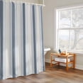 thumbnail image 6 of Shower Curtain for Bathroom Vintage Blue Ombre Stripe Waterproof Bath Curtains Shower Curtains with Hooks,Modern Geometric Line Bathroom Curtain Privacy Drapes for Bathtubs Toilet 72x72in, 6 of 9