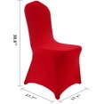 thumbnail image 4 of 12 Pcs Housse de Chaise Extensible en Spandex pour Mariage Fête Banquet Événement (Rouge, 12), 4 of 8