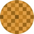 thumbnail image 1 of Ahgly Company Indoor Round Patterned Orange Red Orange Area Rugs, 4' Round, 1 of 6