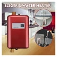 thumbnail image 4 of Tankless Water Heater, Instant Hot Water Heater, 3000W Mini Electric Tankless Instant Hot Water Heater Bathroom Kitchen Washing ,Security Protection Design, 4 of 8