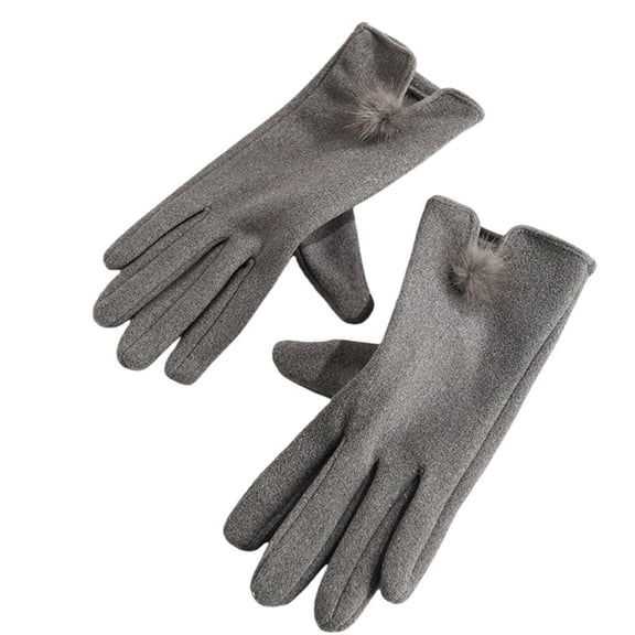 Womens Winter Gloves Thick Warm Lining Gloves Gloves Thick Thermal Cold Weather Soft Warm Gloves for Women Driving Walking Skiing Outdoor Use Suede Mittens for Cold Weather Driving