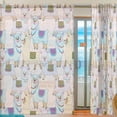 thumbnail image 2 of FREEAMG Cute Animal Alpaca Llamas Sheer Curtains Window Voile Panels Drapes Tulle Curtains Semi Sheer Curtains 78 Inches Long for Living Room Bedroom, Set of 2, 2 of 4