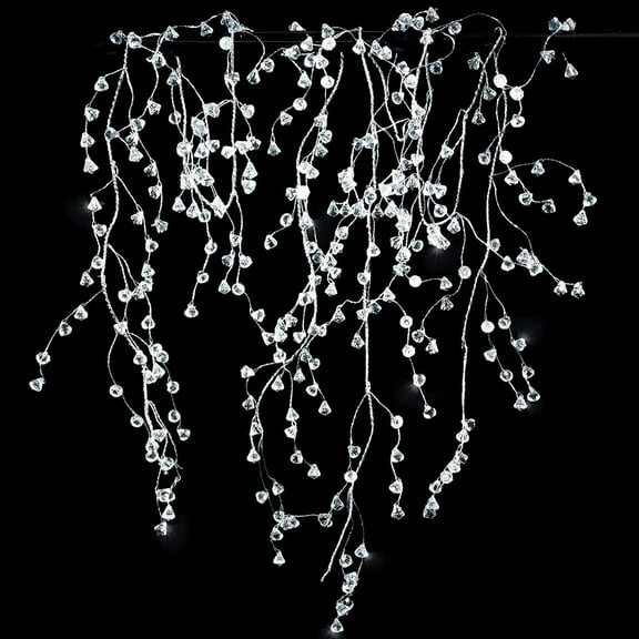 Cheerland Acrylic Crystal Beaded Garlands Party Decorations, 2 Pcs
