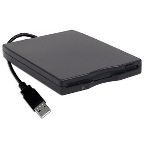 USB 1.44MB Portable Floppy Disk Drive (Black)