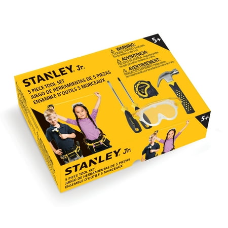 STANLEY Jr. ST004-05-SY_AMZ 5-Piece Hand Tool Construction Toy Set