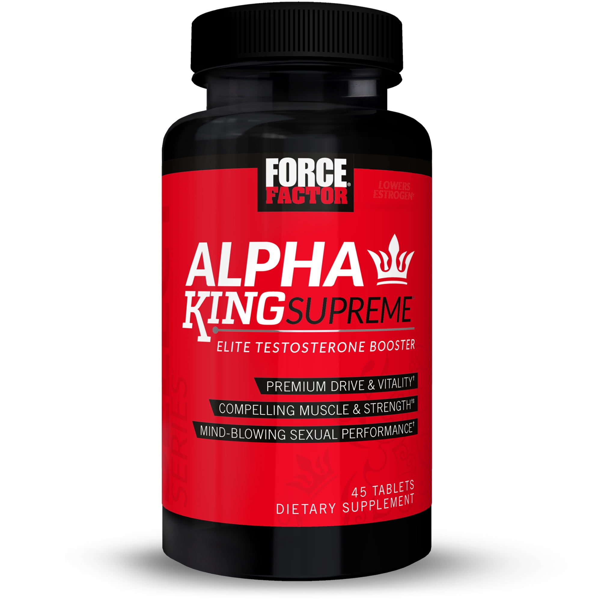 Force Factor Alpha King Supreme Elite Testosterone Vitality Booster 90 Tabs NEW 