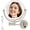 Nickel, variant on Wall Mounted Makeup Mirror with Lights,AC Plug in  Double Sided 1X/30X Magnifying,3 Color Lights, Dimmable, Extended Arm 360 Rotation Lighted Bathroom Mirror with Magnification